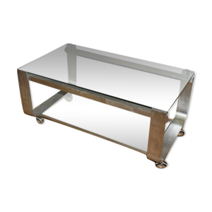 Table basse à deux plateaux