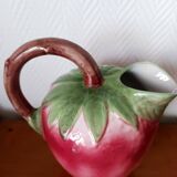 Vintage strawberry slipware pitcher