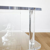 Vintage transparent plexiglass service
