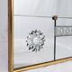 Large brasserie-style mirror with engraved mirrors, France, 1950s