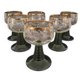 6 verres à vin blanc Roemer année 70