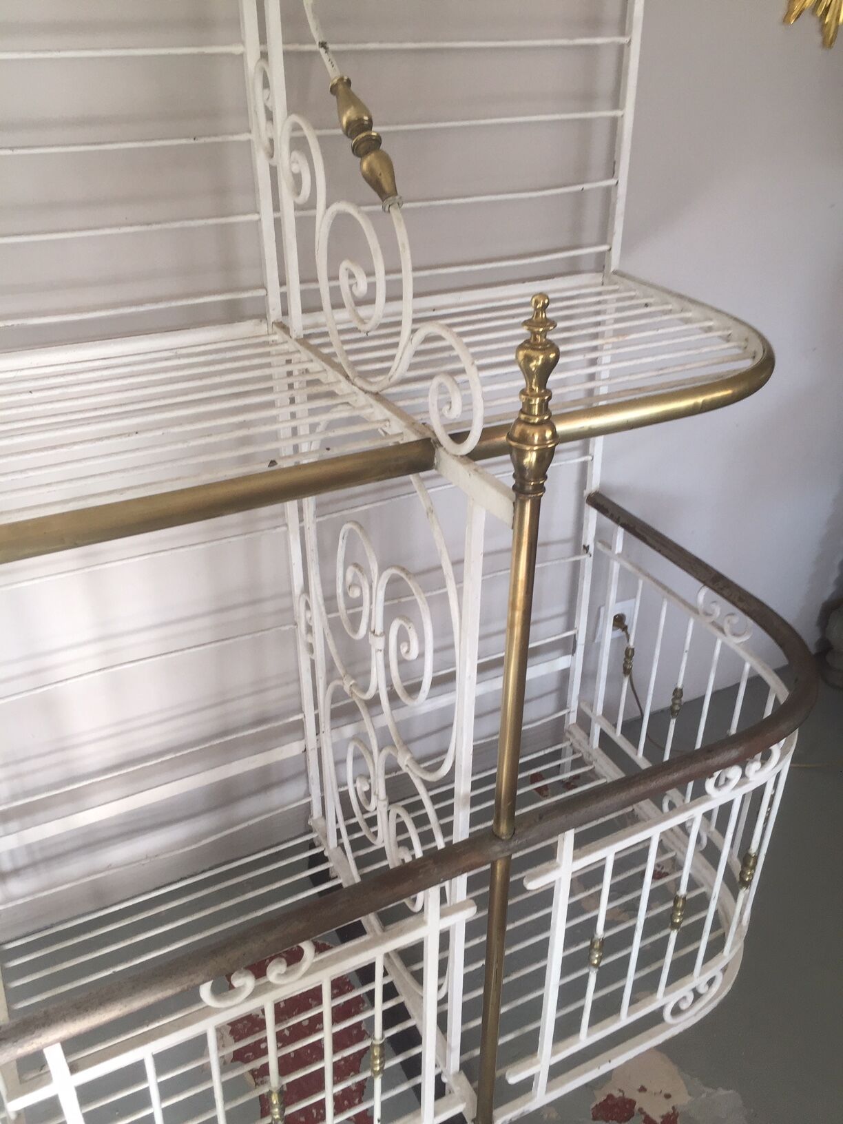 Bakery in 1900 wrought iron shelf