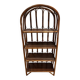 Étagère vintage en rotin - 4 niveaux - Made in Sri Lanka