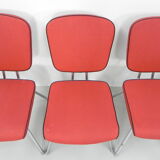 Ensemble de 5 chaises de table à manger vintage, style dîner