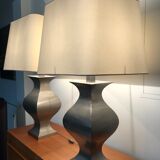 Pair of 1970 metal lamps