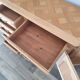 Low buffet in solid cherry wood renovated – Louis XV style – 250 cm