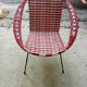 Vintage scoubidou armchair.