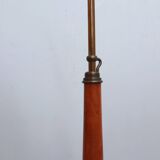 Osvaldo Borsani adjustable floor lamp brass & cherry wood 1950s