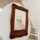 Antique wooden mirror with rustic touch 54*39 cm