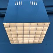 Modern minimalist cube ceiling light from the mid-century, Finland, 1960s.