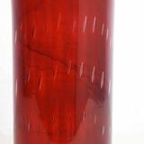 Vase en verre vintage orangé