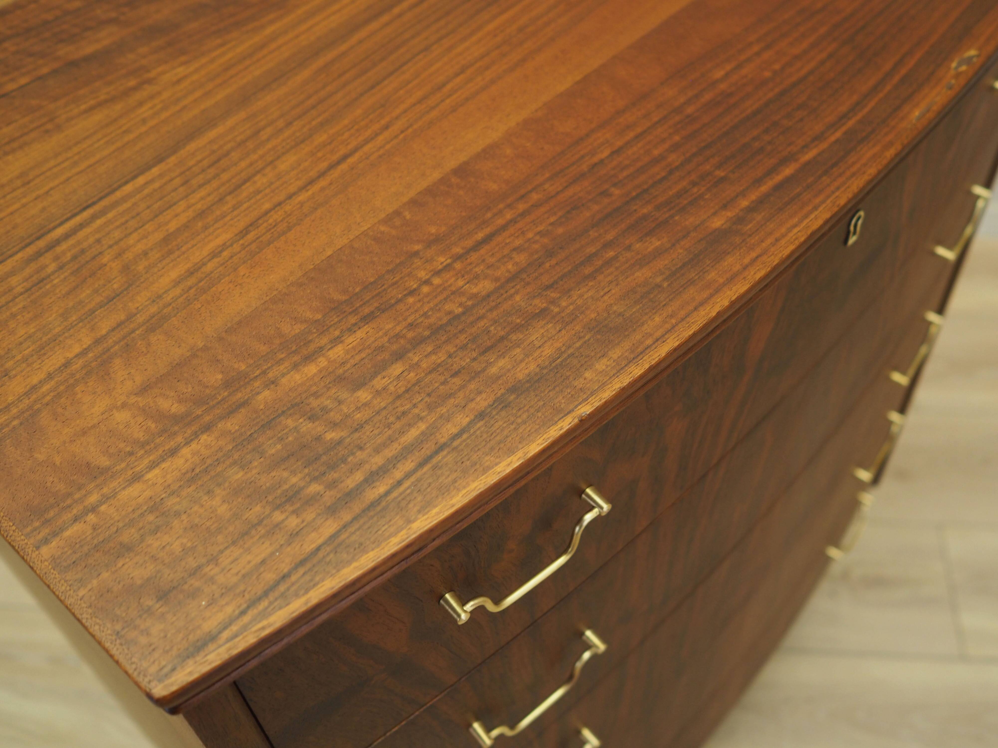 Walnut chest of drawers, Danish design, 1970s, production: Denmark