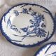 6 antique plates Creil & Montereau Sunflower model – 19th century