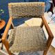 Pair of Olivier de Schrijver armchairs in water hyacinth