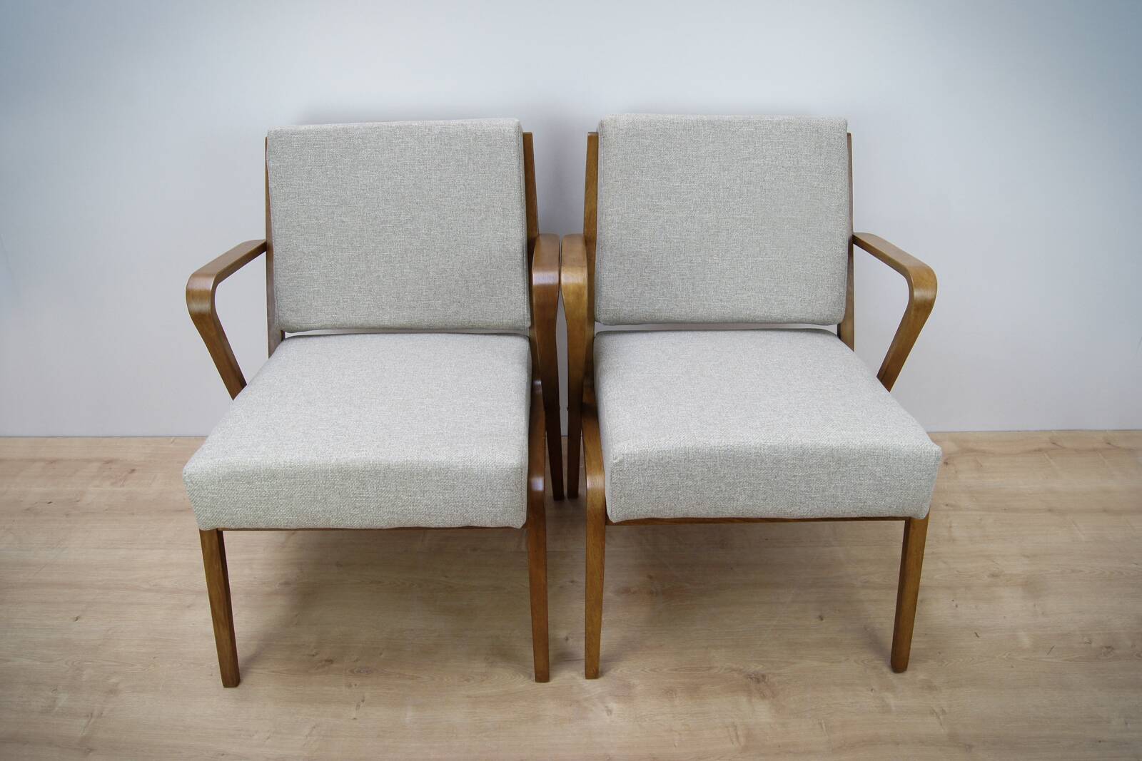 Armchairs by Selman Selmanagic for VEB Deutsche Werkstätten Hellerau, 1950s, Set of 2