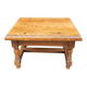 Petit tabouret en bois massif vintage