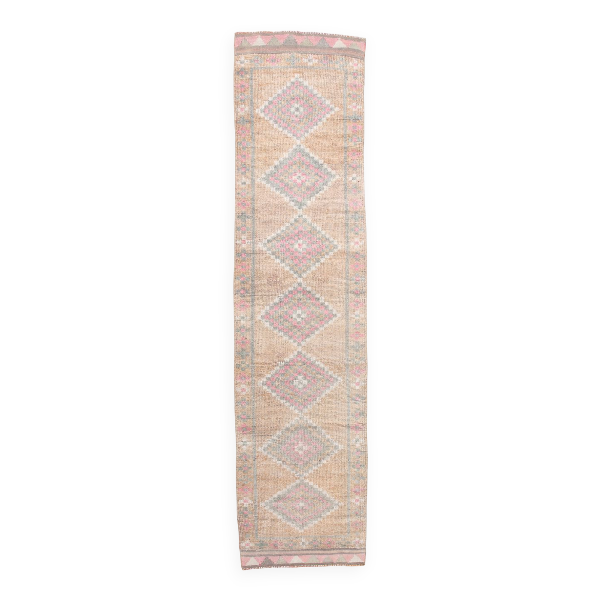 3x12 vintage oriental runner rug, 86x351cm