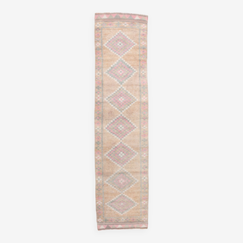 3x12 vintage oriental runner rug, 86x351cm