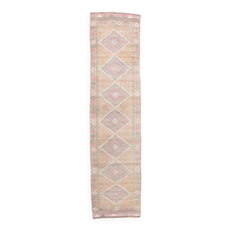 3x12 vintage oriental runner rug, 86x351cm