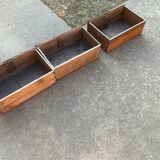 Bleached walnut chest of drawers