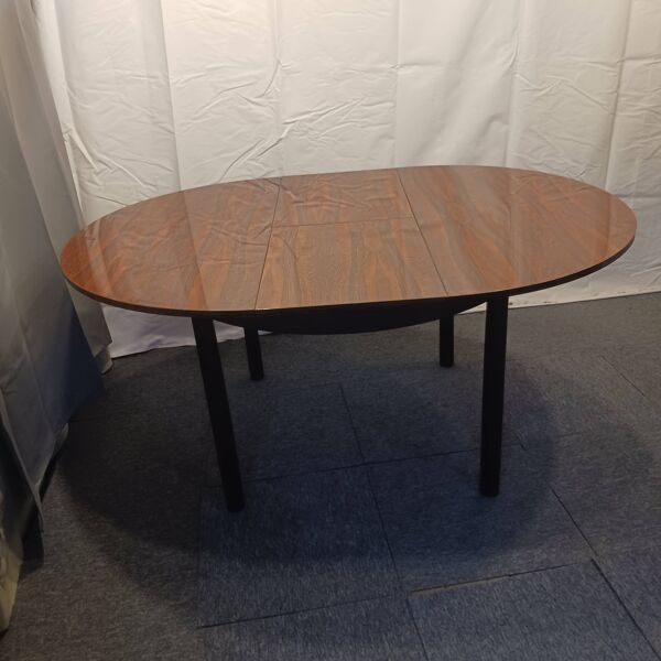 Table vintage formica aspect palissandre