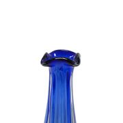 Vase, mid-century modern, blue glass, by J. Hospodka, Czechoslovakia, 1960s.