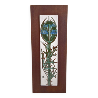 Vintage 1960s thistle wall decor