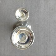 Two-arm metal candlestick