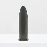 Tabletop 'Lipstick' Mirror in Glossy Grey Made in Italy, 1970s