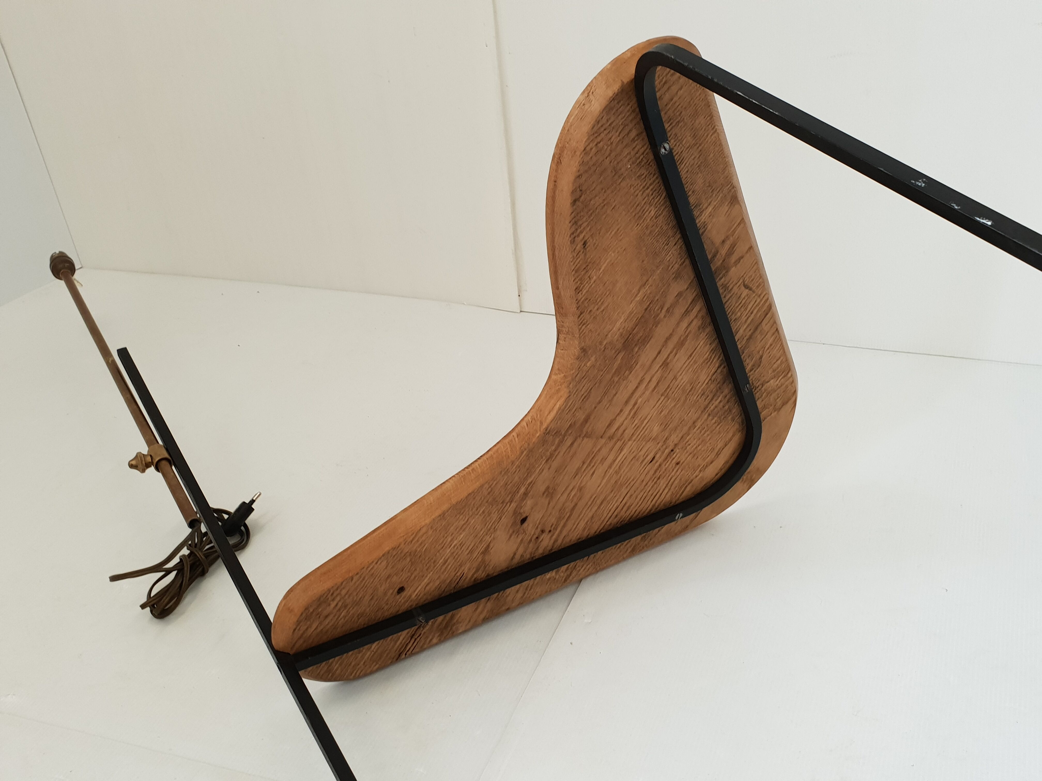 Vintage boomerang floor lamp 1950