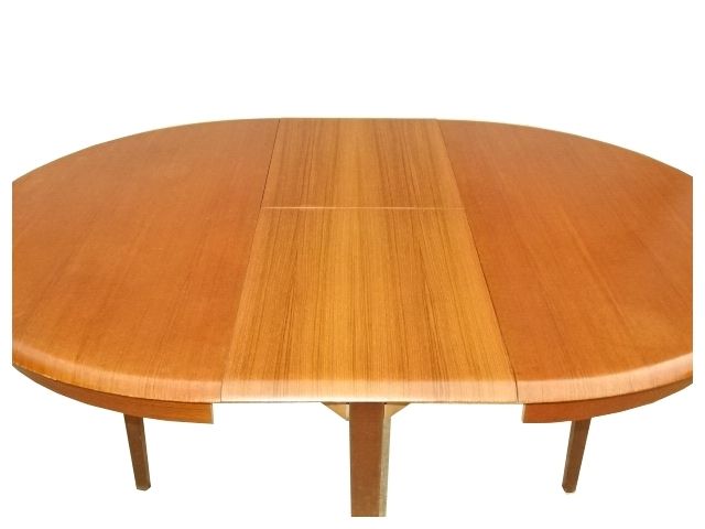 Table de salle à manger extensible scandinave en teck