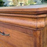 Old oak workshop furniture with drawers