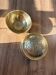 Vintage engraved brass box and bowl – Damascene Islamic art