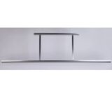 Large aluminum pendant light 1970