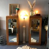 Art deco twin cabinets