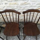 Mismatched bistro chairs