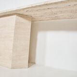 Italian travertine console 1970