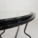 Set of 4 armchairs and a coffee table with tubular structure in Bauhaus style, 1950s.
