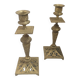 Pair of Napoleon III bronze candlesticks