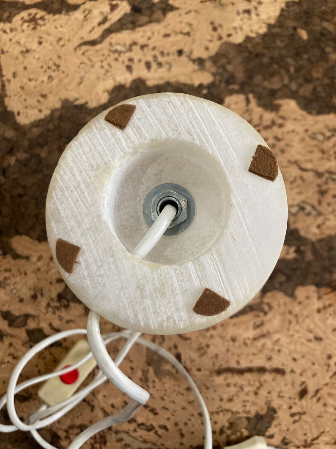 Lampe en albâtre vintage