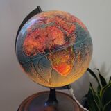 Illuminated terrestrial globe Scan-Globe Havdrup 1977