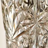 Large vintage vase in thick cut glass