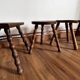 Set of 4 mismatched stools
