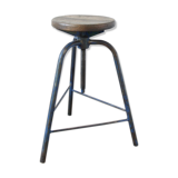 Stool industrial blue