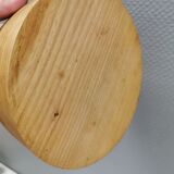 Large Danish bowl in turned ash wood 1970s.