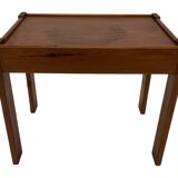 Vintage set of 3 side tables nesting pine wood 60s