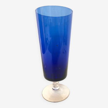 Coupe bleue verre Murano, 1970