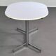 Table de repas ovale et extensible des années 50 chrome et formica