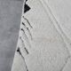 Handmade Moroccan Beni Ourain rug in cream white, 150/250cm