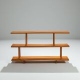 Mid-Century three tier wooden shelving unit